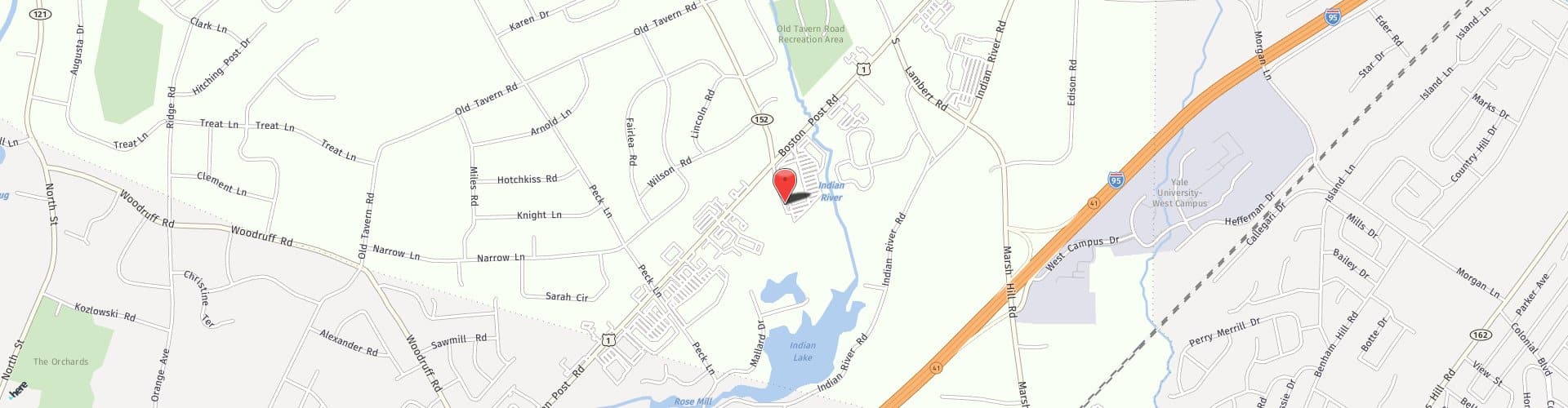 Location Map: 200 S. Orange Center Rd. Orange, CT 06477